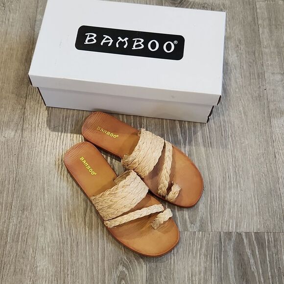 Bamboo sandals new in box size 6 - Picture 1 of 4
